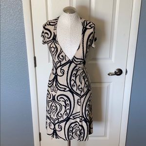 Patterned Wrap Dress